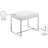 Monroe Stainless Steel Vanity Stool-167139937