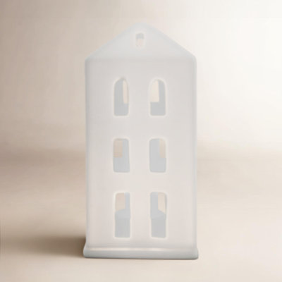 Village House Porcelain Lantern