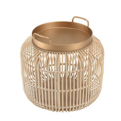Cleasby Tray Top Drum End Table