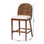 Tabouret de comptoir en bois d'acacia 23 po Aafrin