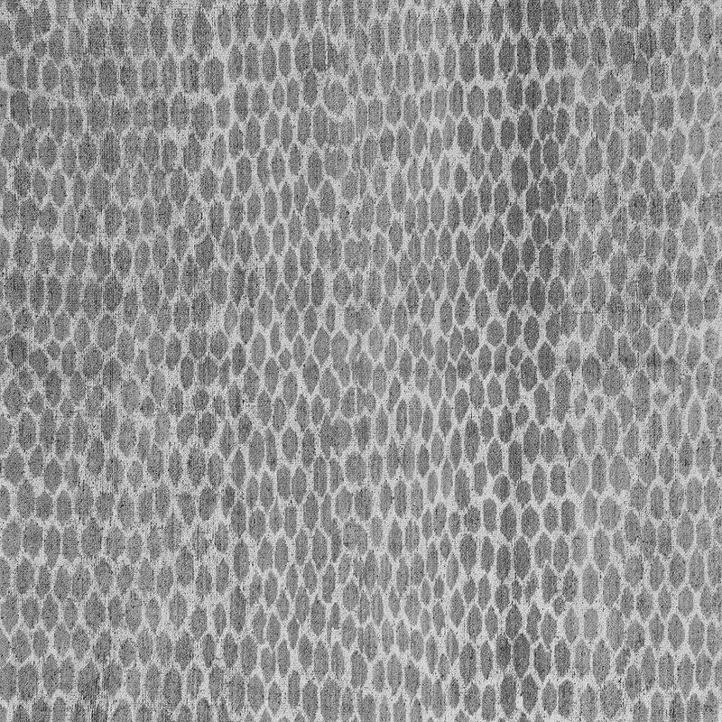 Tapis abstrait gris tissé à la machine Aurbree, Carré 5 pi