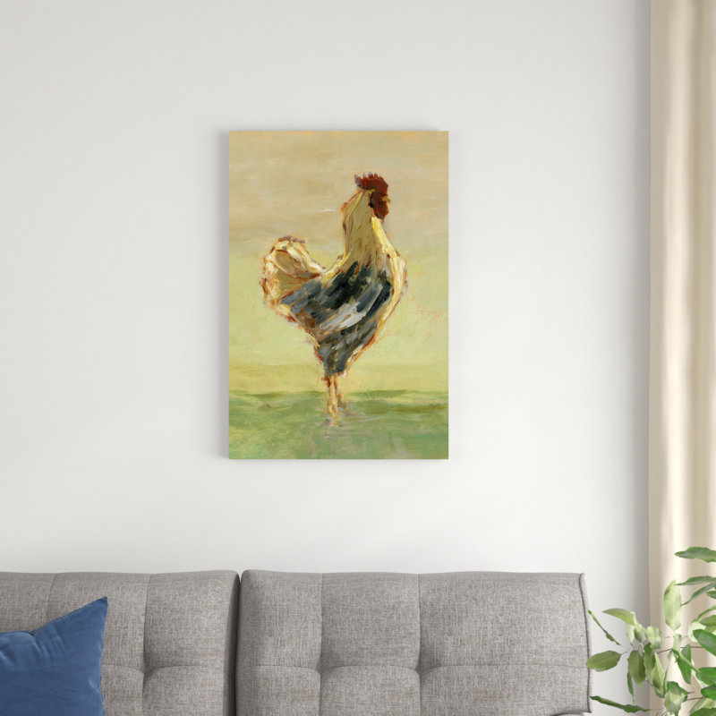 Sunlit Rooster I, H 30 po x l 20 po