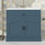 Meuble-lavabo 36 po avec lavabo en céramique, armoire de rangement pour salle de bain avec 2 portes et tablette réglable, structure en bois massif-1084609808