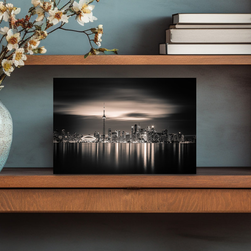 Toronto Modern Abstract Architecture City Wall Art Print 1 Piece Wrapped Canvas Wall Art, 30.48cm H x 45.72cm W