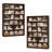 74.3"h X 47.2"w Wood Double 6-tier Standard Bookcase (set Of 2)-961215513