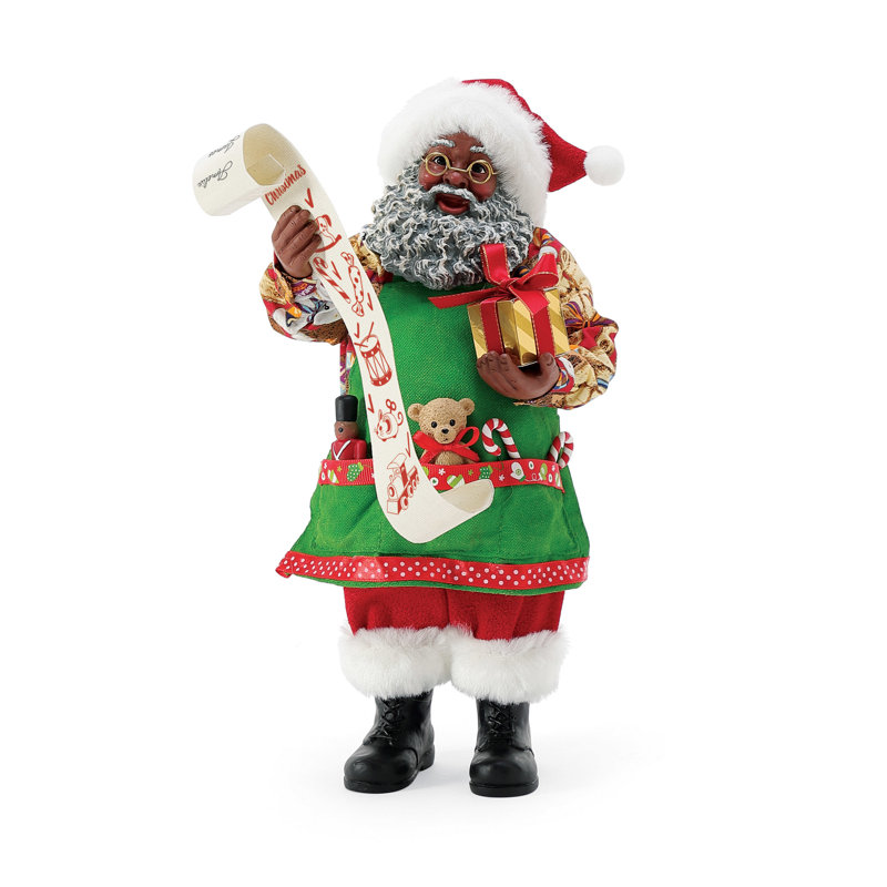 Figurine de liste de souhaits de père Noël et de jouets possible possible Dreams Christmas Traditions 10,5 pouces