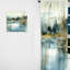 Summer Lake Landscape Illustration V - Rideau occultant Cottage - 1 panneau-112761401