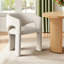Fauteuil de salle à manger en chenille