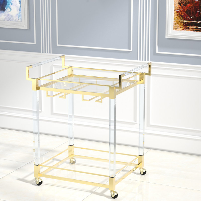 Chariot-bar en acier inoxydable
