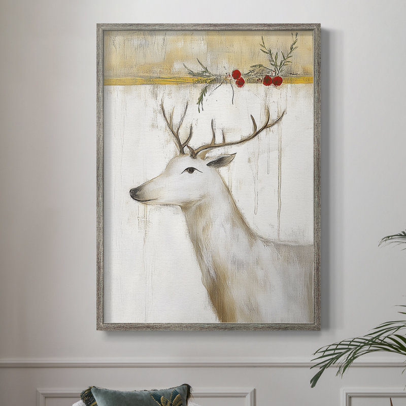 «Christmas Holiday Art DCCXLV III», reproduction d'art encadrée - bois massif XMA171270, H 11 po x l 9 po