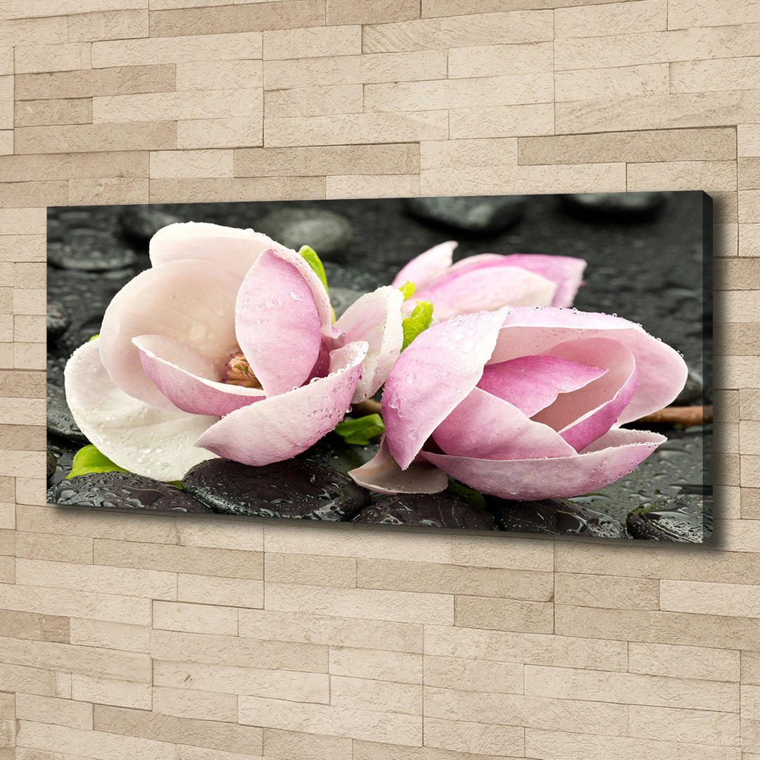 Magnolia Stone Zen - Ungerahmte Fotografie auf Leinwand