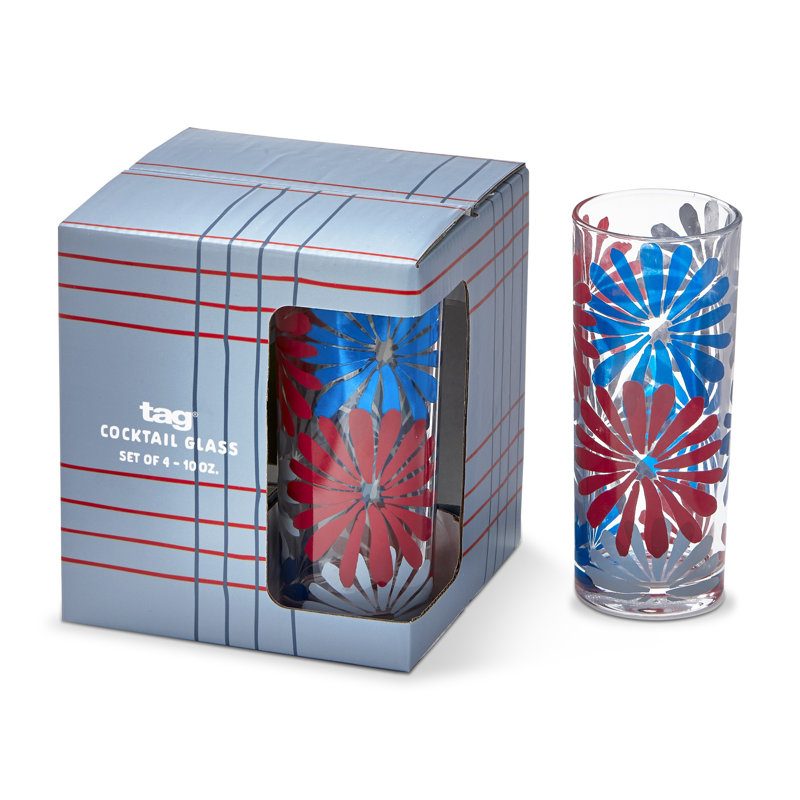 Very Groovy Drinks Glass S/4