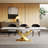 Modern 63" To 94.5" Extendable Dining Table With Sintered Stone Top And Cross-Shaped Metal Legs, Seats 8-10-2074127801-2074127806