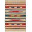 Tapis bleu / rouge / beige en coton tissé à plat Anatolian-24852227