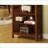Bookshelf Media Shelf 5-Shelf Solid Wood, Transitional Antique Oak Finish | Solid Wood | Transitional