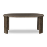 Dua Oval Solid Wood Dining Table