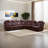210" Breathing Leather Sectional — Dual Power Recline, Smart Features & Ultra-Comfort Design-556375844