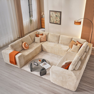 Nathasa No Assembly Required Upholstered Sectional, Free Combination Sofa For Living Room, Home Theater by Ivy Bronx