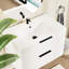 30 Inch White Bathroom Vanity Without Sink, Two Drawers Storage Strategy, Guide Rail Functionality Range, Easy To Clean Finish Quality Wall Mounted Vanity, Function, Feature, Save Space Advantage-129959442