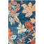Tapis bleu / orange Aireen 133-1825936213