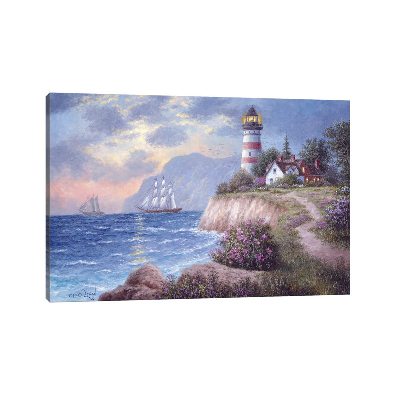 White Cliff Bay by Dennis Lewan - Wrapped Canvas Gallery-Wrapped Canvas Giclée, 66.04 cm H x 45.72 cm W x 3.175 cm D