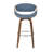 Archaimbaud Swivel Upholstered Counter Stool-23039385-23039386
