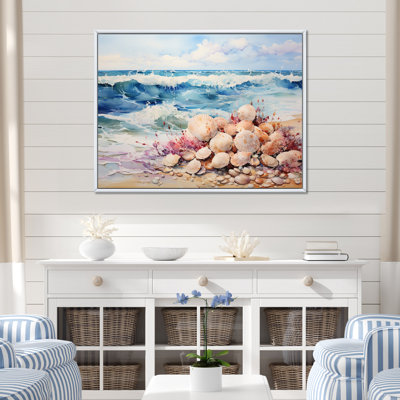 Beah " Beach Tranquil Tide Pointillism I "