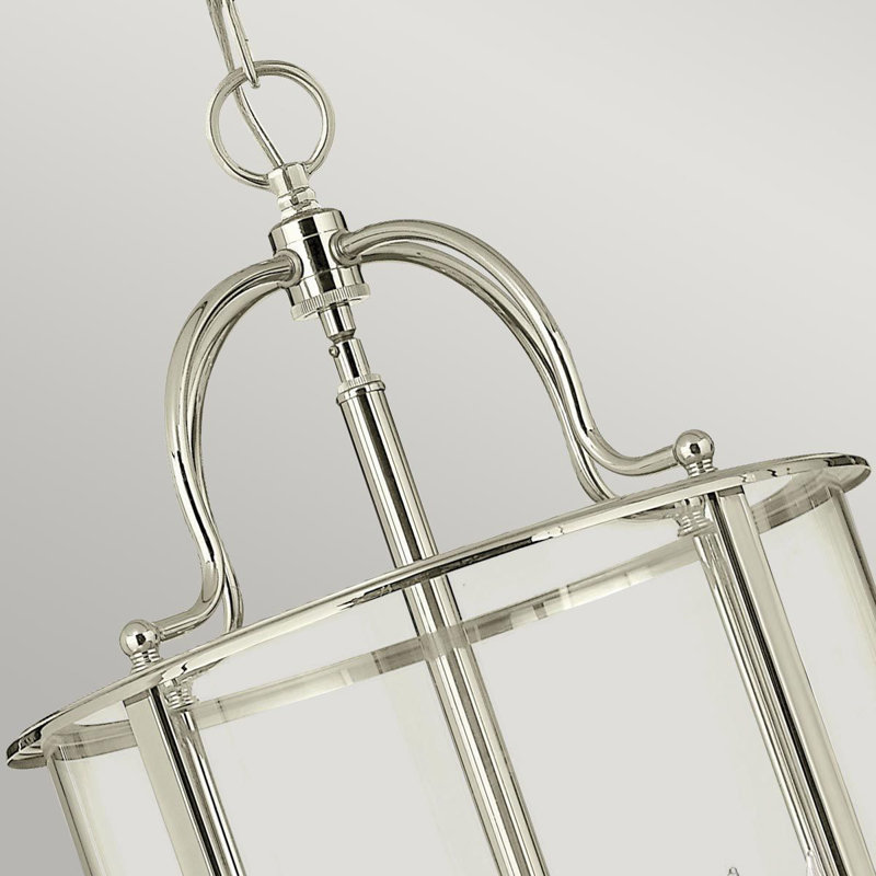 Streeter 6 - Light Polished Nickel Drum Pendant