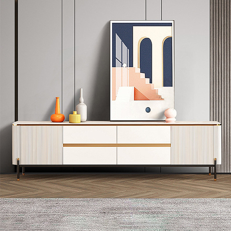 Meuble télé moderne et minimaliste, H 22,44 po x L 70,87 po x l 15,75 po