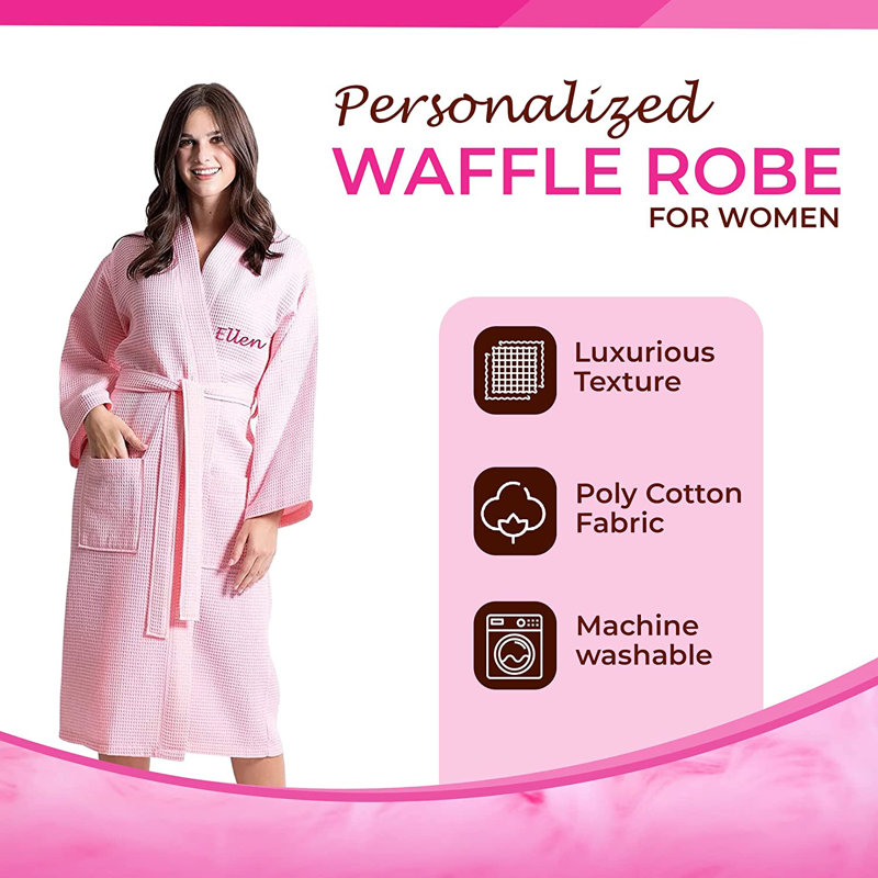 Peignoir fille / femme Bergan, L, Rose, Oui