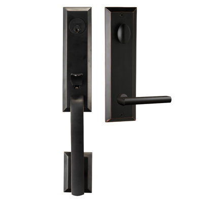 Ensemble de poignées avec levier Delray en bronze huilé Bravura 971-839 Active - R