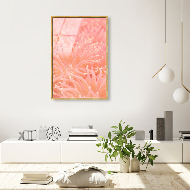 Deep Sea Flowers Print by Oliver Gal, 16"H x 11"W, Gold Floater Frame