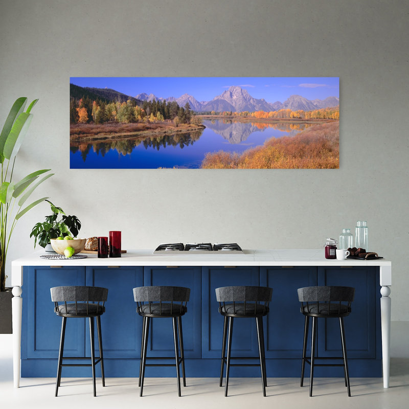 Grand Tétons reflété dans Oxbow Bend, Wyoming, H 60 po x l 20 po