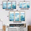 «Blue Ocean In Motion Scenery IV», ensemble de reproductions d'art mural océan-107766504-107766509