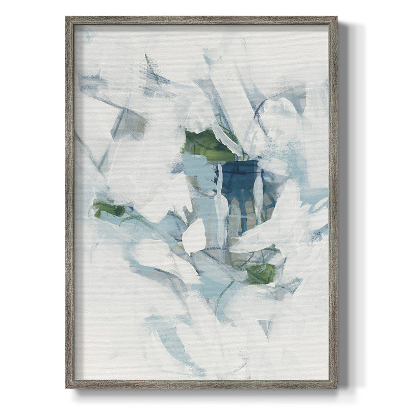 Ice Cavern III, reproduction encadrée - bois massif, H 21 po x l 17 po