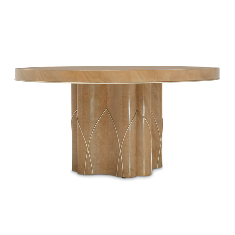Villa Cherie Mahogany Round Dining Table
