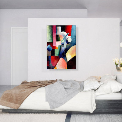 «Coloured Composition of Forms» par August Macke, reproduction d'art sur toile tendue