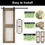 Portes de grange non assemblées et finies en verre à double vitrage de 26 po x 84 po Homacer Classic de 26 po x 84 po Homquer-127373663