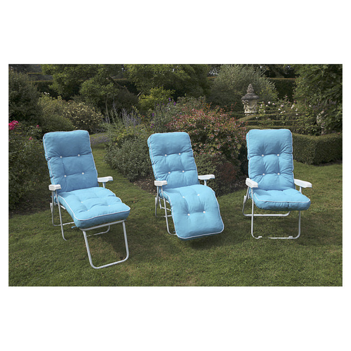 Leni Folding Recliner Chair, Bordeaux, Grey