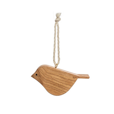 Solid Colour Wood Hanging Figurine Ornament