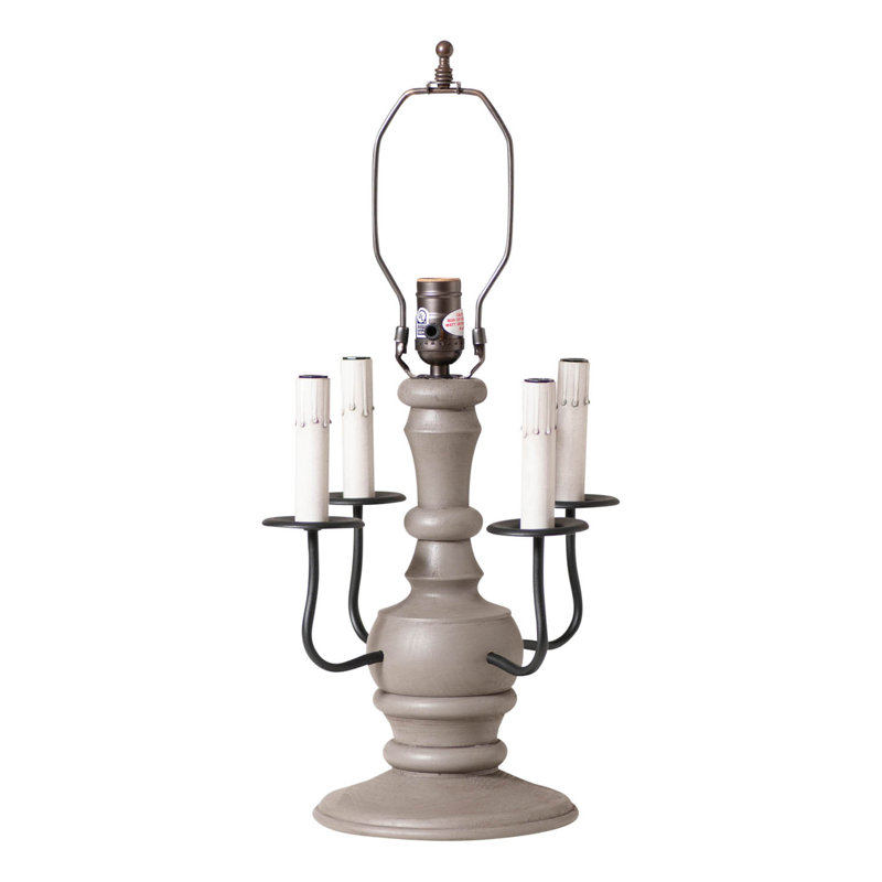 Lampe sur pied en céramique Arza, gris