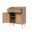 Meuble de rangement de cuisine, buffet de style champêtre, rangement avec 1 tiroir et 2 portes