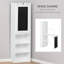 Armoire de bureau murale pliable avec tableau noir et tablette latérale HOMcom