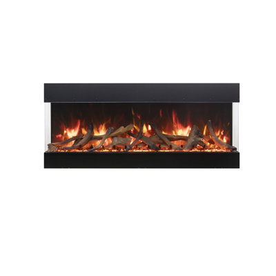 TruView 55" Bespoke electric fireplace, 3 sided, wifi, bluetooth, glass media, indoor and outdoor approved