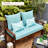 Outdoor 4'' Bench Seat / Back Cushion-503256117