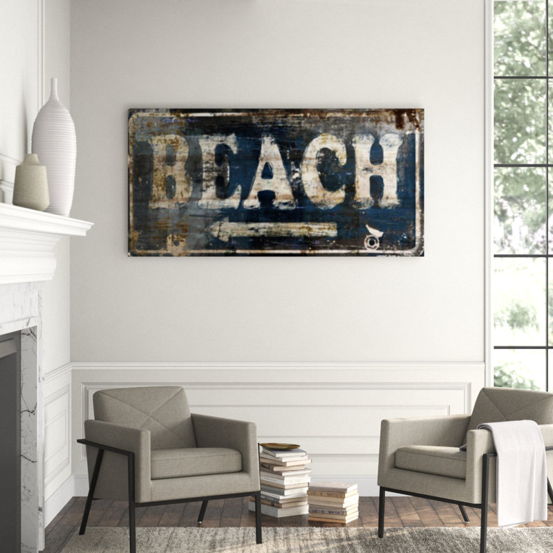 This Way V Print, Outdoor, 15" H x 30" W x 1.5" D