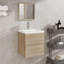 Jiovani 40cm Single Bathroom Vanity Base Only in Brown-538655966