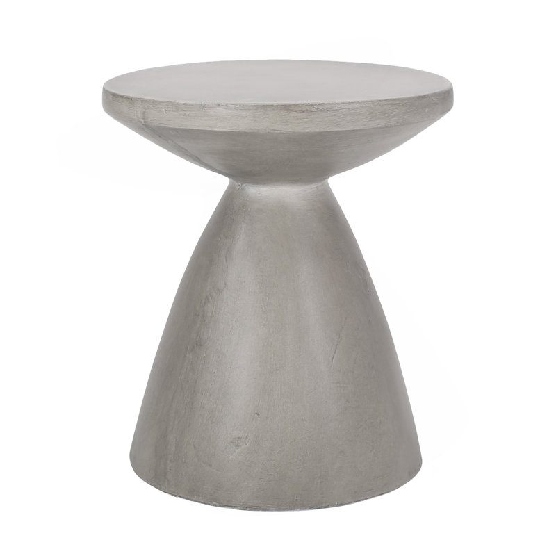 Table d'appoint d'extérieur en béton léger