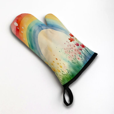 Delicate Scene Oven Mitt Cotton Twill