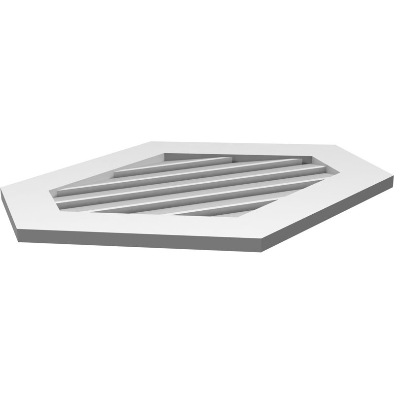 Pente verticale verticale en uréthane 6 pi, 1" H x 30" W x 24" L